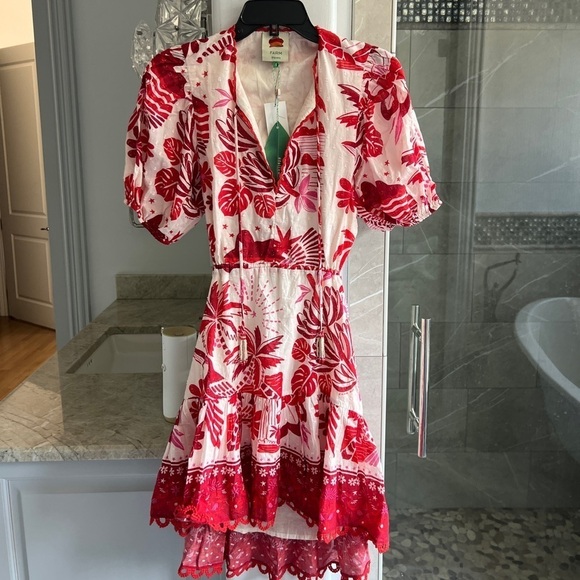 Farm RioRio Tiles Minidress Rio Tiles Off White - Picture 11 of 15